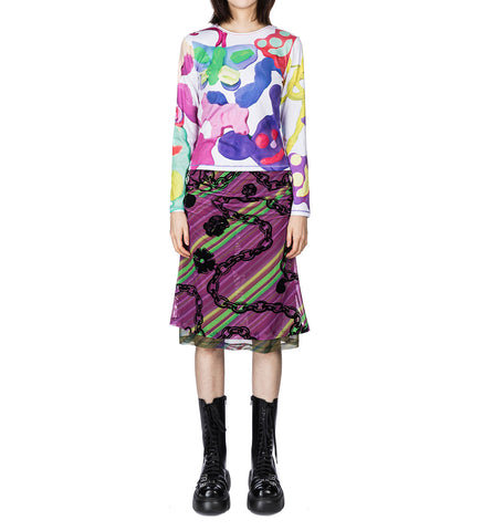 PUTTY PALS FITTED JERSEY TOP MULTI