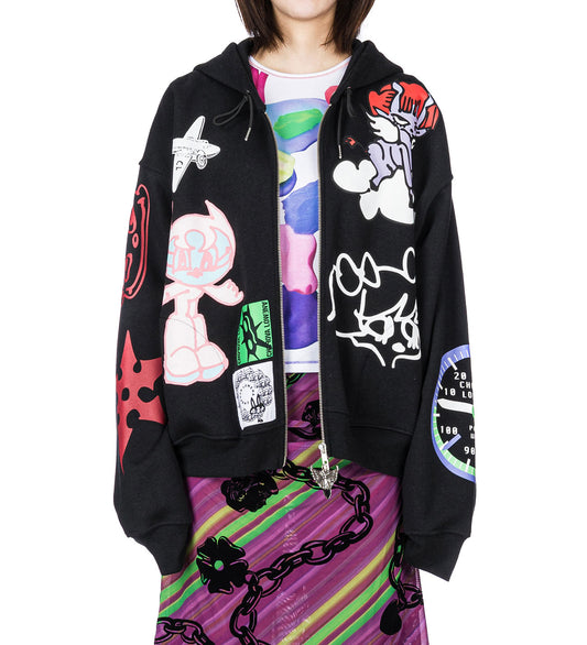 FLYING HIGH ZIP HOODIE MULTI