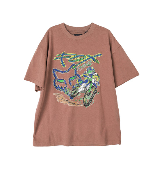 RACING T-SHIRT BROWN
