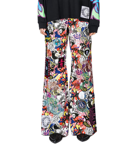 COSMOS TROUSERS WHITE MULTI
