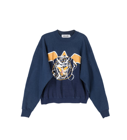 WAVE CREWNECK NAVY #2