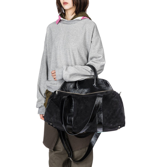 CARRIE BAG BLACK SUEDE/NAPPA