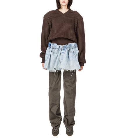 DISPLAY ARMY SWEATER BROWN