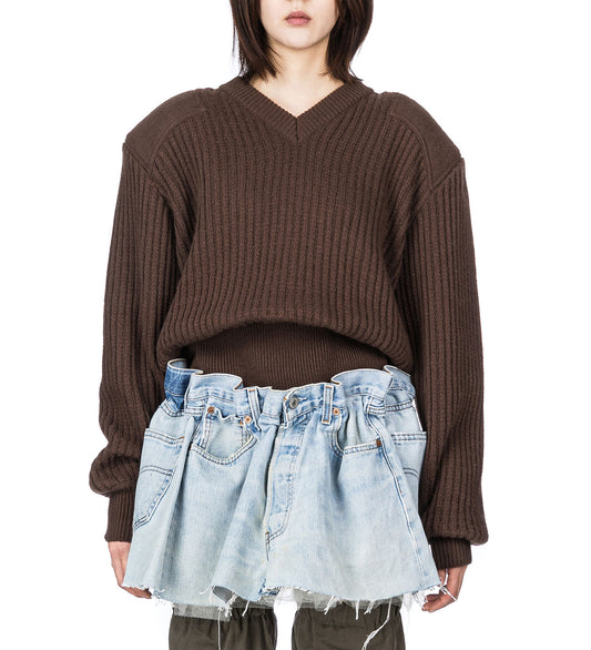 DISPLAY ARMY SWEATER BROWN