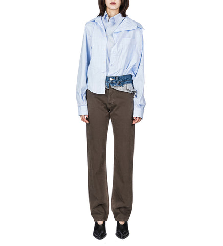 DOUBLE SHIRT BLUE/BLUE CHECK