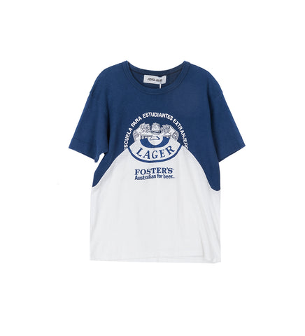 WAVE TEE WHITE/BLUE UNIQUE #1