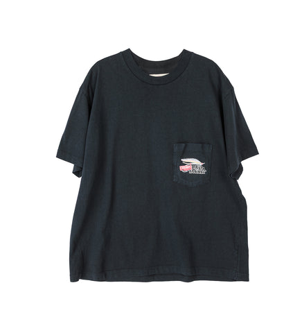 MARLIN BOXY POCKET TEE BLACK