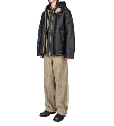 BLIZZARD JACKET NATURAL AVIATOR SHEARLING