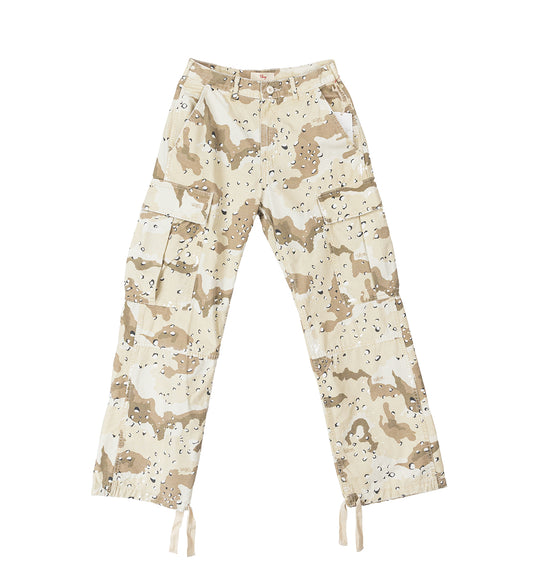 WIDE CARGO PANTS DESERT STROM CAMO