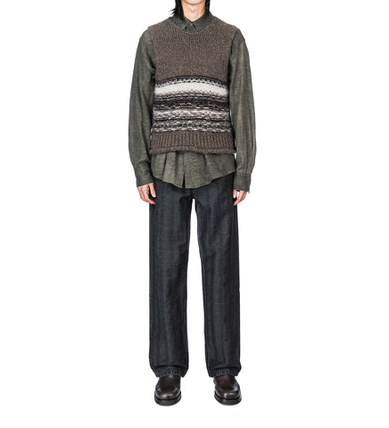 PLEASER TANK BLUR FAIR ISLE