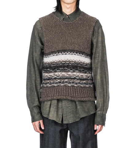 PLEASER TANK BLUR FAIR ISLE