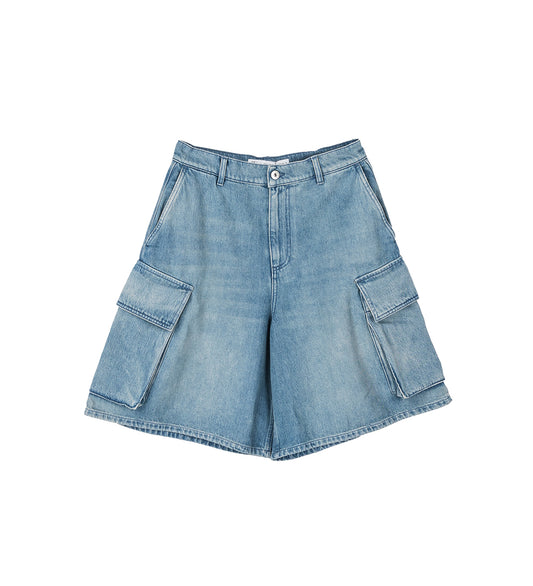 CARGO SHORTS LIGHT BLUE