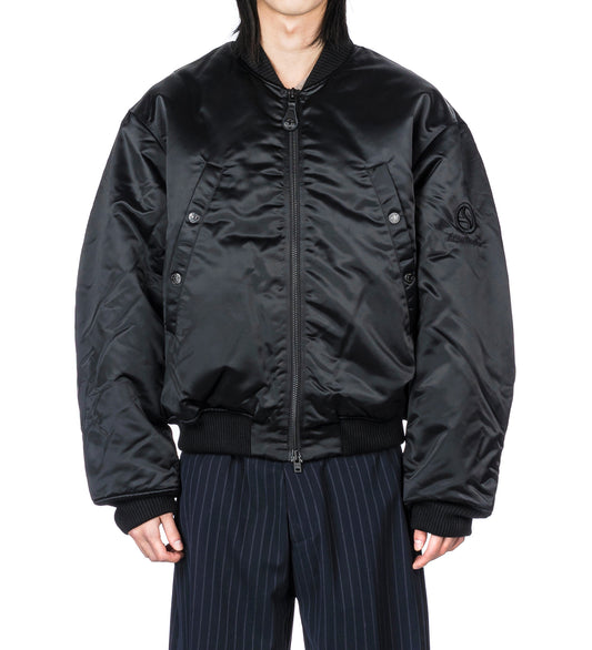 LOGOGRAM BOMBER JACKET BLACK AW25