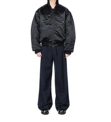 LOGOGRAM BOMBER JACKET BLACK AW25