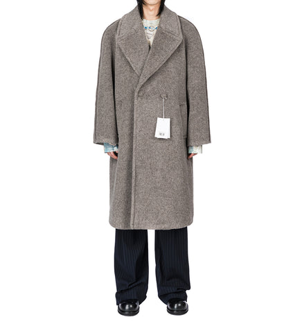 OTAGA ALPACA COAT WARM GREY MELANGE