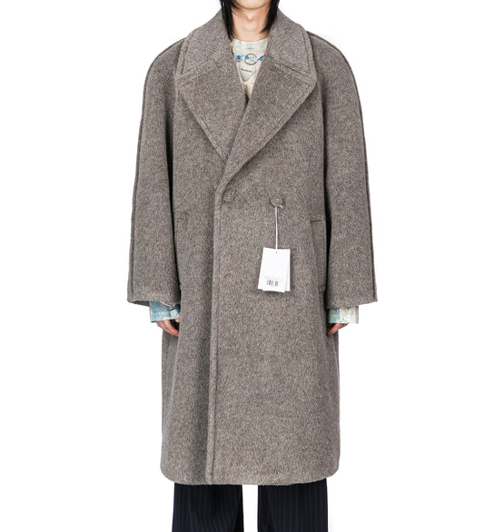 OTAGA ALPACA COAT WARM GREY MELANGE