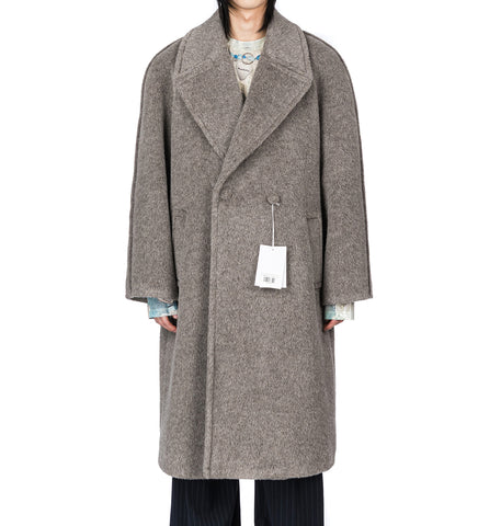OTAGA ALPACA COAT WARM GREY MELANGE
