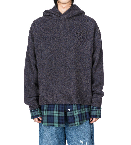 KRISP YAK COTTON FLANNEL GRAPHITE GREY