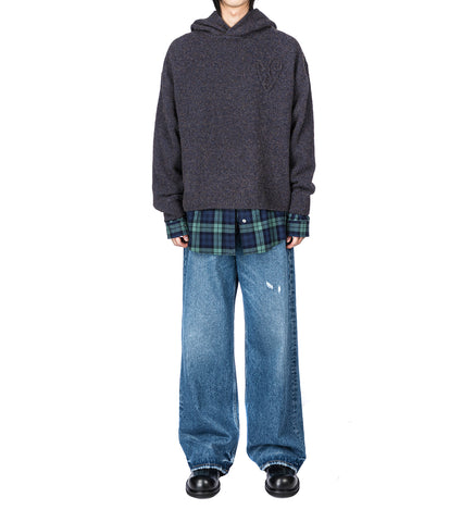 KRISP YAK COTTON FLANNEL GRAPHITE GREY