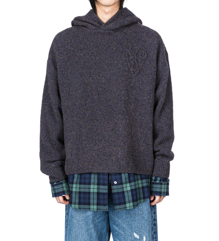 KRISP YAK COTTON FLANNEL GRAPHITE GREY