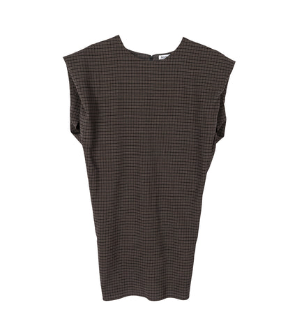 TANADO STRETCH CHECK MULTI BROWN