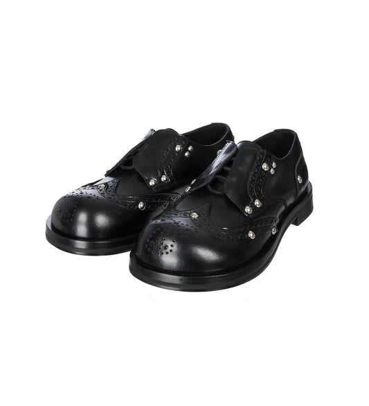 BROGUE DERBY BRUSH OFF BLACK