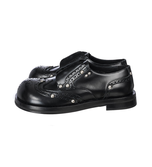 BROGUE DERBY BRUSH OFF BLACK