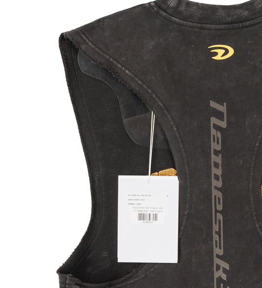 BEAN BIKER VEST PUBBLE GREY