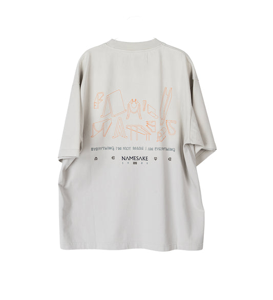 SAVA OVERSIZED PLAYGROUND TEE CANNOLI CREAM