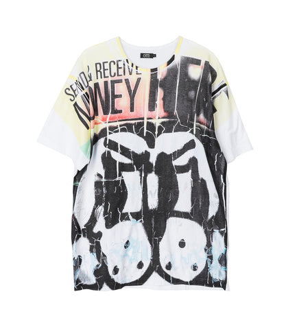 TRANSACTION SS TEE WHITE