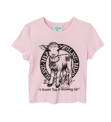 ONLINE CERAMICS X BLINK-182 I GUESS THIS IS GROWING UP BABY TEE PINK
