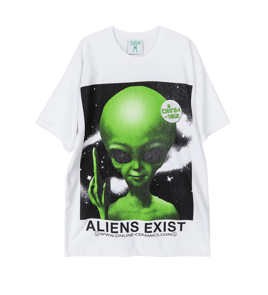 ONLINE CERAMICS X BLINK-182 ALIENS EXIST TEE WHITE