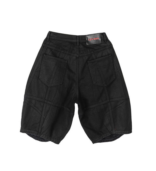 WASHED COATED DENIM COATED BLACK