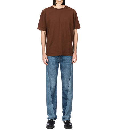 TWISTED CUT JEANS TWO SPLIT INDIGO