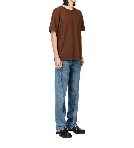 TWISTED CUT JEANS TWO SPLIT INDIGO