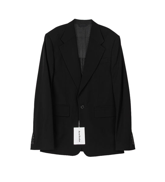 JUMAN SOFT FLUID VISCOSE SUITING BLACK