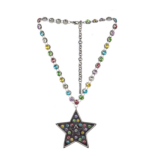 STAR COLLIER SILVER/WHITE