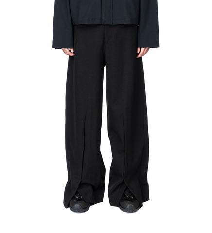 KEVIN SLIT TROUSERS EUPHORIC BLACK