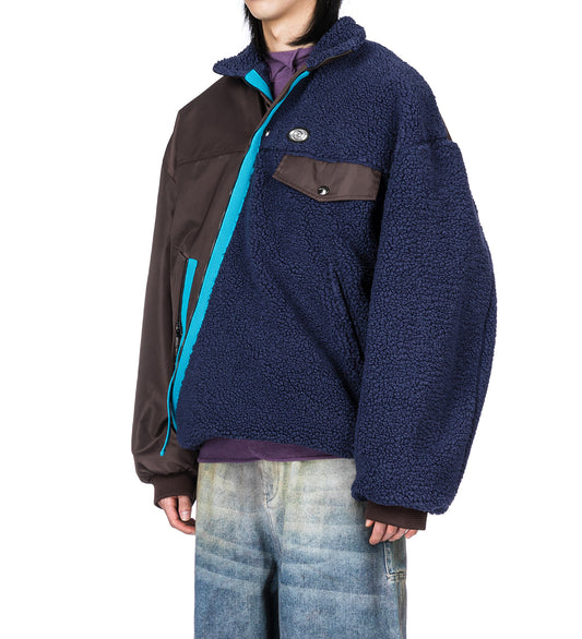 NORTH TWIST FLEECE DEPTH BLUE