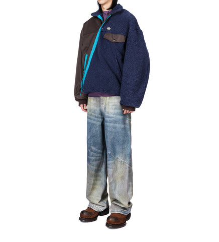 NORTH TWIST FLEECE DEPTH BLUE