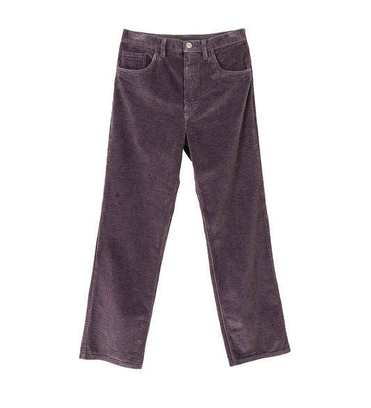 GREY CORDUROY FLARED TROUSERS EARTH