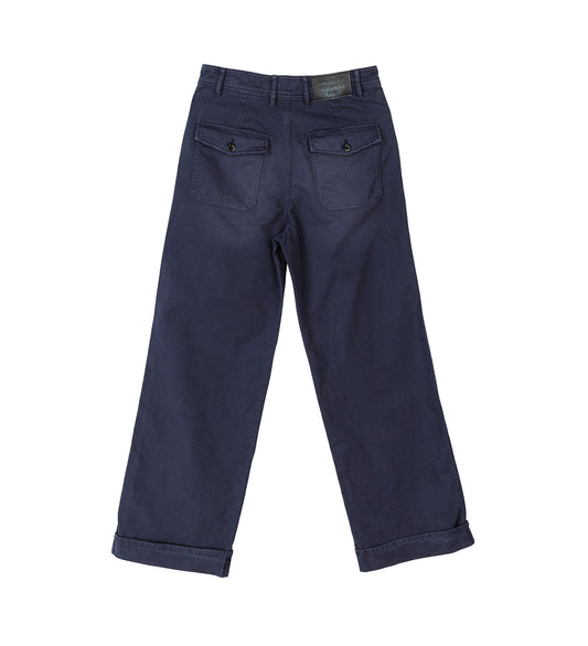 PLINTY RUSTIC COTTON TWILL NAVY BLUE