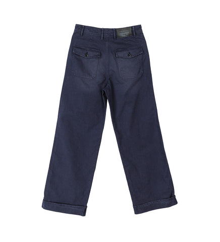 PLINTY RUSTIC COTTON TWILL NAVY BLUE