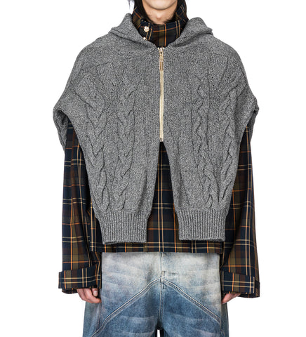 LINAS DUAL CREWNECK ASH GREY