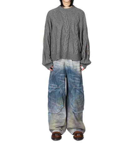 LINAS DUAL CREWNECK ASH GREY