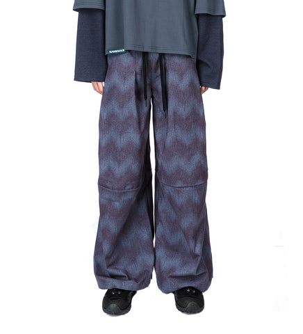 TOWSON PLEATED TROUSERS SPACE WAVE BLUE