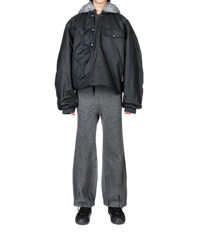 YORK WINTER BOMBER PULLOVER EUPHORIC BLACK