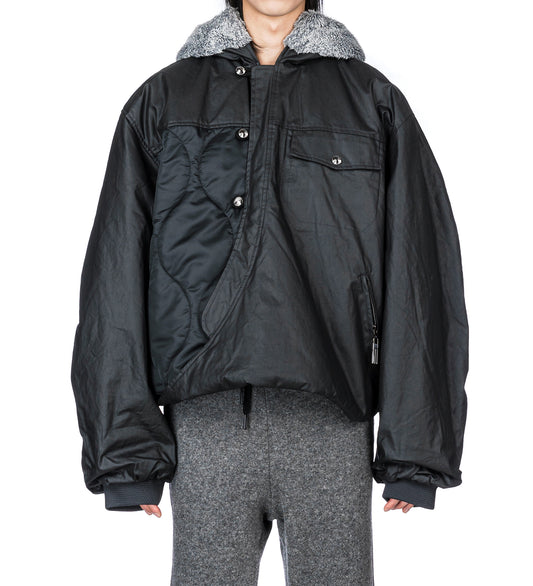 YORK WINTER BOMBER PULLOVER EUPHORIC BLACK