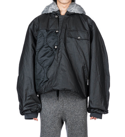 YORK WINTER BOMBER PULLOVER EUPHORIC BLACK