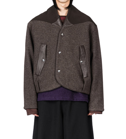 IVAN FLEECE JACKET STAGNANT BROWN